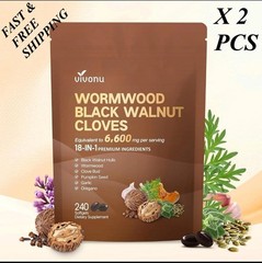 NEW LUXRY Vivonu Wormwood Black Walnut Cloves 240 Softgels FAST SHIPPING