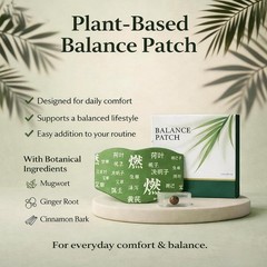Plant-Based Botanical Patches with Mugwort & Ginger – 30 Patches Natural Herbal