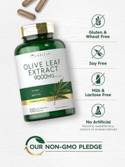 Olive Leaf Extract Capsules | 9000Mg | 100 Count | Non-Gmo, Gluten Free | High P