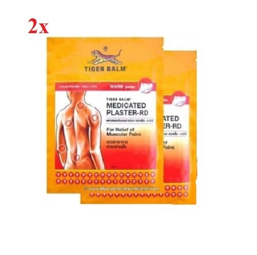 Tiger Balm Patch Plaster Warm Pain Size 10×14 cm 2 Sheets Thailand Product