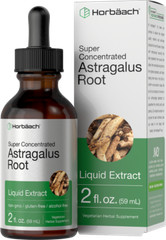 Astragalus Root Liquid Extract | 2 oz | Alcohol Free | Vegetarian | by Horbaach