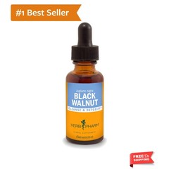 Black Walnut Liquid Extract Drops for Cleansing and Detoxifying, 1 Oz