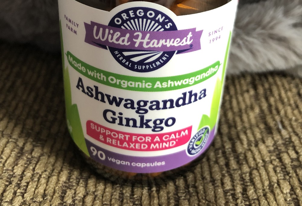 Oregons Wild Harvest Ashwagandha 90 Vegan Capsules EXP 10/2027