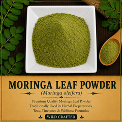 Moringa Leaf Powder Wild Crafted Moringa oleifera Premium Herbal Tea | USA |