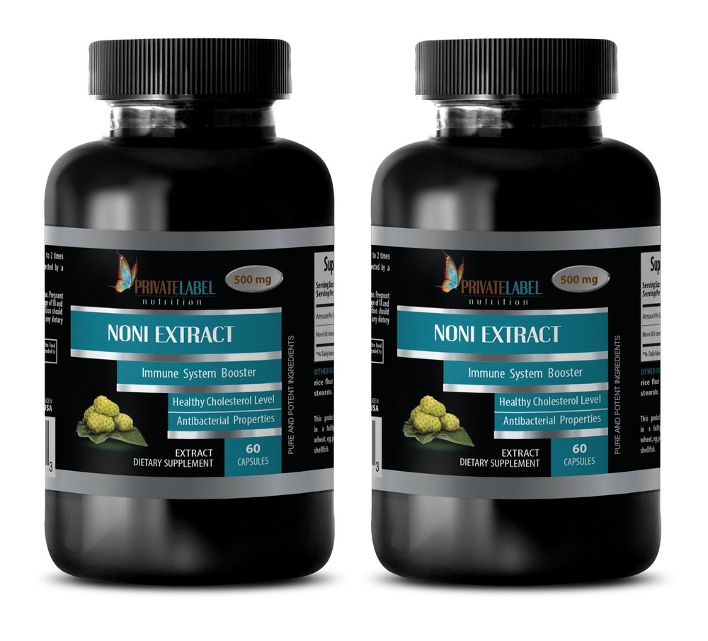detox and cleanse – NONI EXTRACT 500mg – Blood Pressure Supplement – 2 Bottles