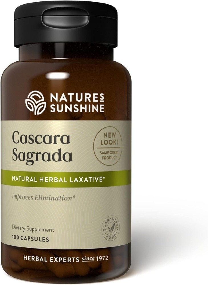 Nature’s Sunshine Cascara Sagrada Capsules – Promotes 100 Count (Pack of 1)