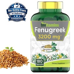 Extracto de Semilla de Fenogreco 3200mg 180 Capsulas | Suministro para 6 Meses
