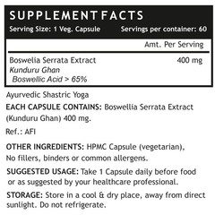 INLIFE Boswellia Serrata Extract (Boswellic Acids 65%) Joint Support 60 Caps