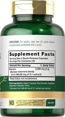 Bacopa Monnieri 2000 Mg Brahmi Leaf Boost Brain Stress Prevent, 180 Capsules