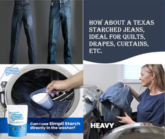 ® Dissolvable Starch Powder Mix. Makes 128 Oz Liquid Starch. Perfect for Laundry