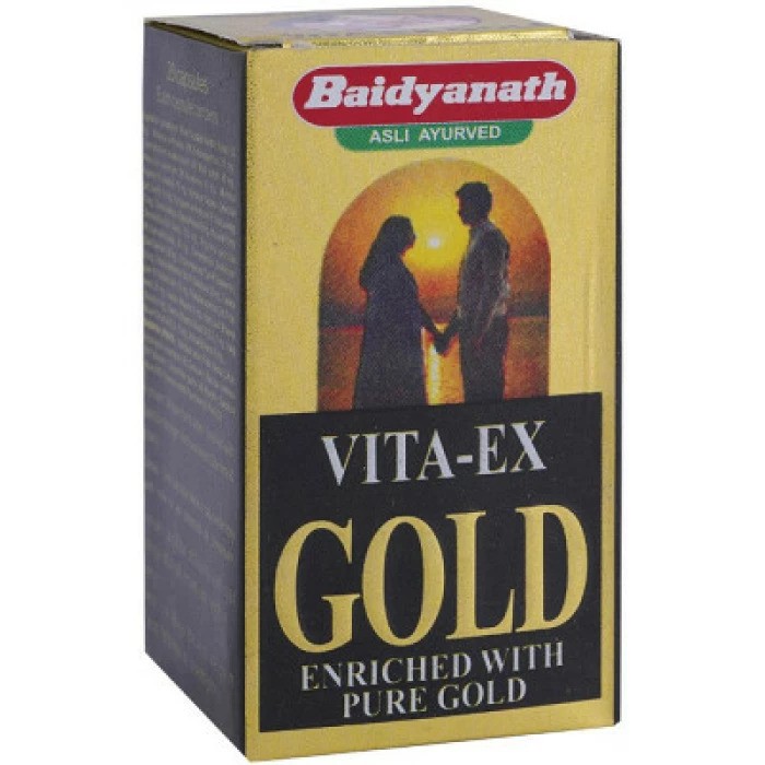 Baidyanath Vita Ex Gold 20*5 (100 Capsules) Herbal Ayurvedic Capsules For Men