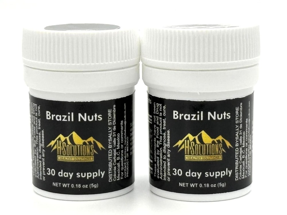2 Pack, Semilla de Brasil, Brazil Nuts, Black Bottle HS, 10 grams (Pack of 2)