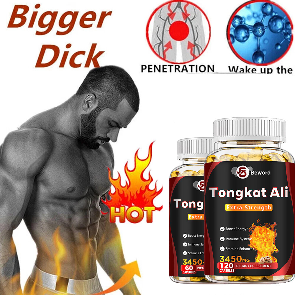 1-3PCS 3450mg TongkatAli Extract 200:1 Strong Natural Testosterone Booster