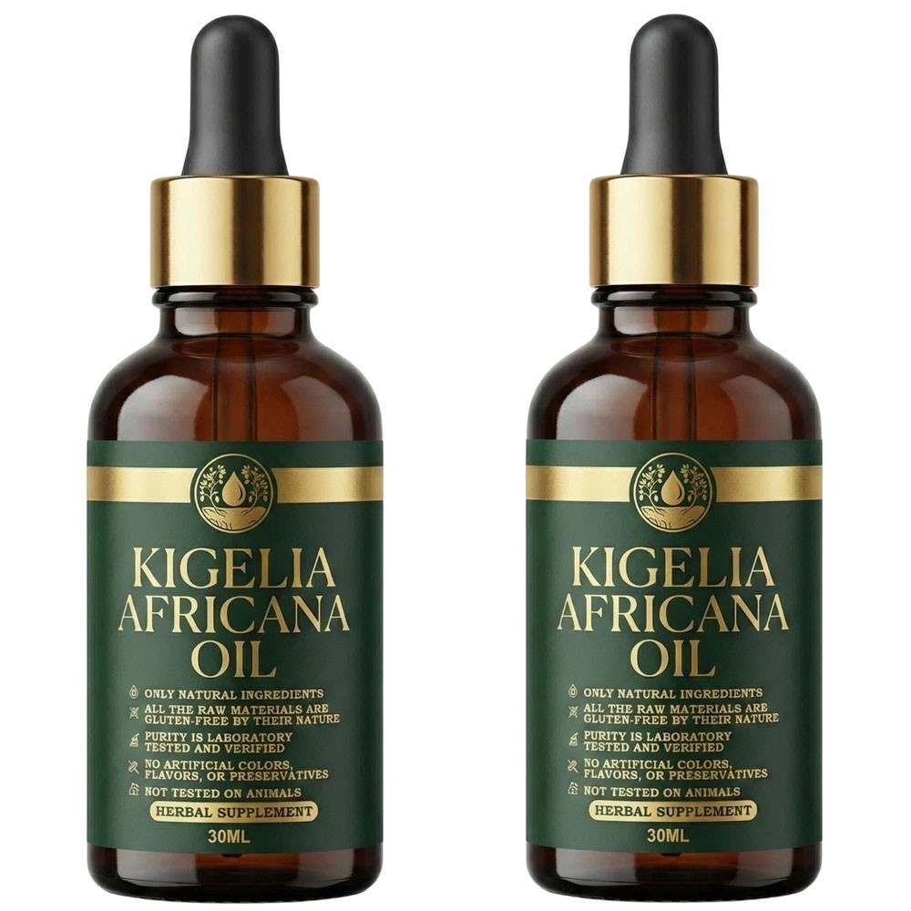 (2 pack) Kigelia Africana Oil Premium Natural & Herbal for Skin & Body Care 30ml