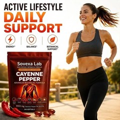Cayenne Pepper Supplements 240 Count Softgels Cardiovascular Heart Health