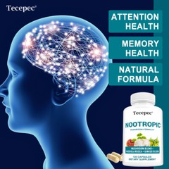 Nootropics Brain Support Supplement, Lions Mane, Shiitake, Reishi & Chaga