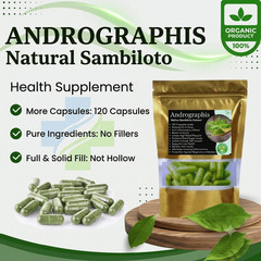 Premium Andrographis Paniculata (Sambiloto) Herbal Capsules Natural Supplement