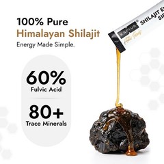 100% Pure Shilajit/Shilajeet | 250mg Shilajit/Stick | Boosts Energy & Stamina |