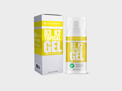 ANDROGENESIS Vitamin D3 K2 Maximum Strength Topical Gel 15000+ IU D3 Per Pump
