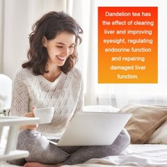 Organic Dandelion Root Tea Support Healthy Digestion & Liver Detox Natural Tea