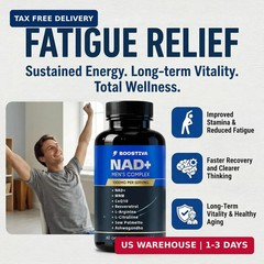 Boostiva NAD+ Supplements for Men, with Resveratrol, CoQ10, L Citrulline and Lyc