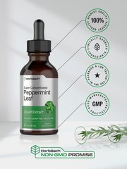 Peppermint Leaf Liquid Extract Tincture | 2 fl oz | Vegetarian | by Horbaach
