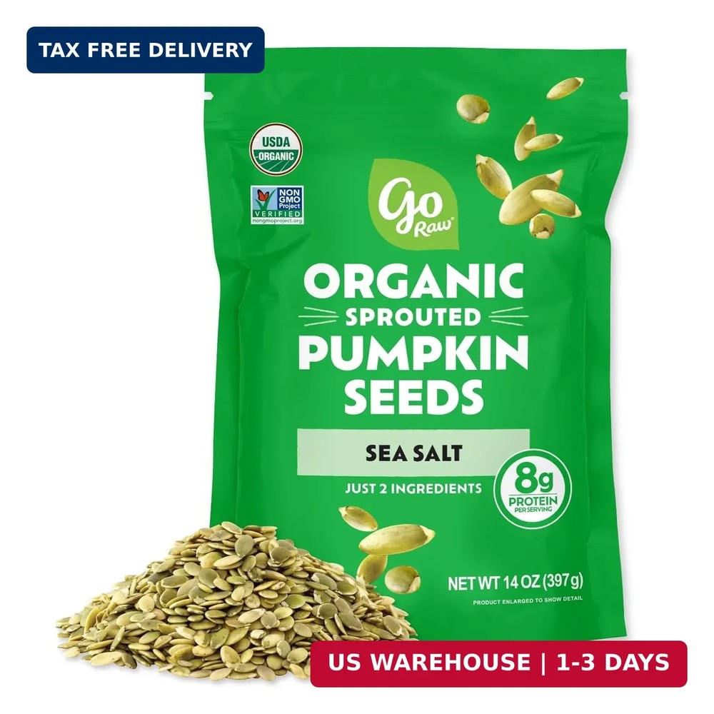 Go Raw Organic Sprouted Pumpkin Seeds, 14 Oz