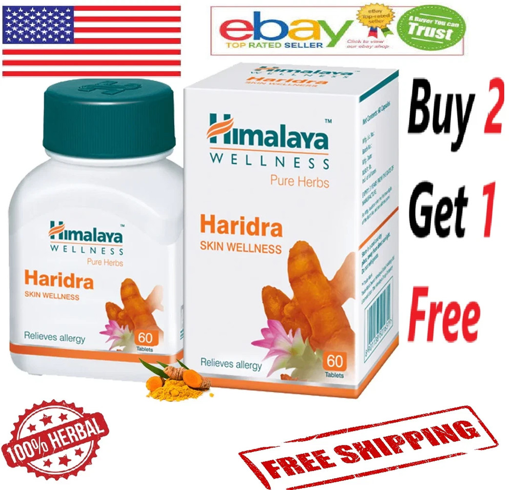 Himalaya HARIDRA Natural For Skin Wellness With Free Ship – 60 Tablets