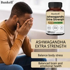 Ashwagandha Extra Strength 3000 Mg Capsules For Anxiety And Stress Relief