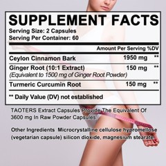 Ceylon Cinnamon Capsules – Maximum Blood Sugar Support,Promotes Heart Health