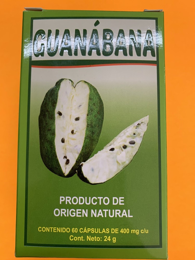Capsulas De Guanabana 60 Capsulas Moringa Cuachalalate Cancerina Guanabana