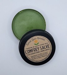 Comfrey Salve, Extra Strength, Pain Back Neck Knees Bones Inflammation, Organic