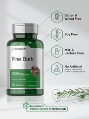 Pine Bark Extract 1500 Mg French Maritime Whole Body Nourishment, 120 Capsules
