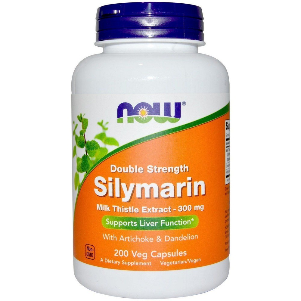 Now Foods Silymarin Double Strength Milk Thistle Dandelion 300mg 200Caps 05/24EX