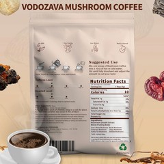 Instant Mushroom Coffee Powder Espresso Cafe Extract with Chaga Lions Mane Turke