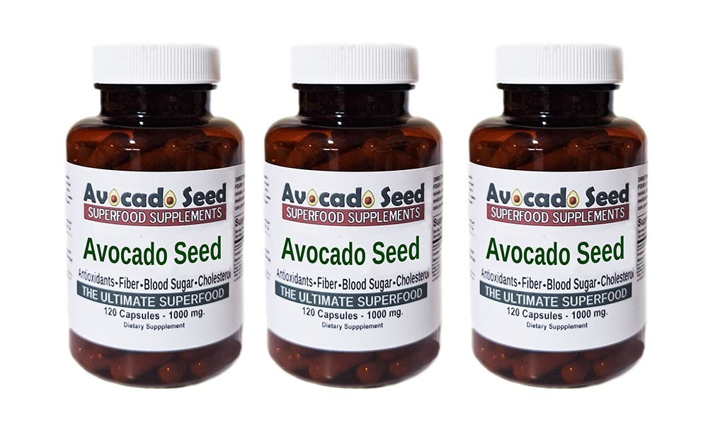 360 Avocado Seed Powder Capsules- Digestion,Blood Sugar,Cholesterol,Gut Bacteria