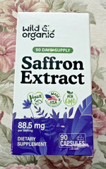 Wild & Organic Saffron Extract Capsules 88.5 mg – Mood, Focus, Eye Support