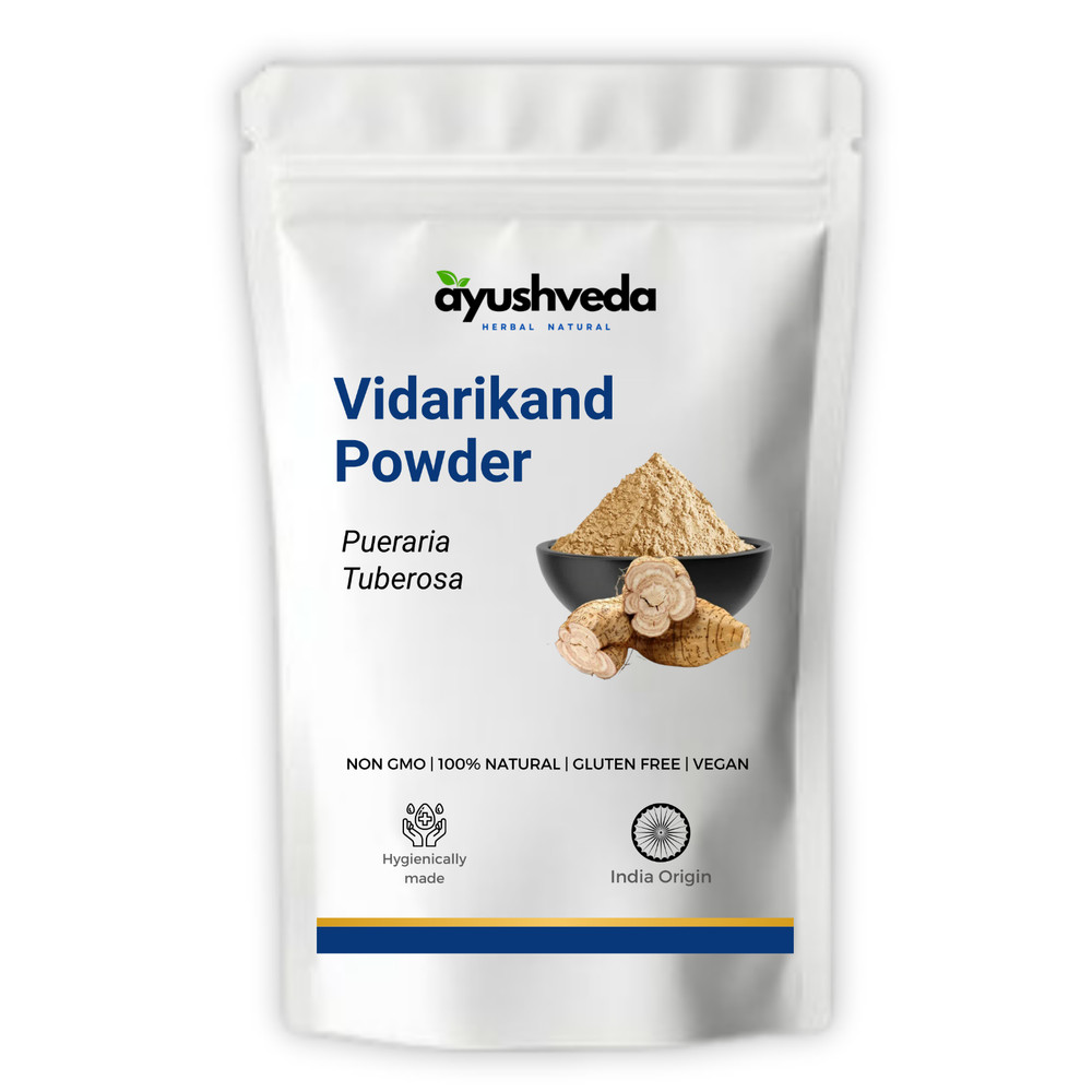 Pure Vidarikand Powder 100g (3.5 oz) – Pueraria tuberosa Root | Authentic Ayurve