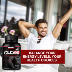 Force Factor Volcano – Explosive Nitric Oxide Booster 120 Capsules