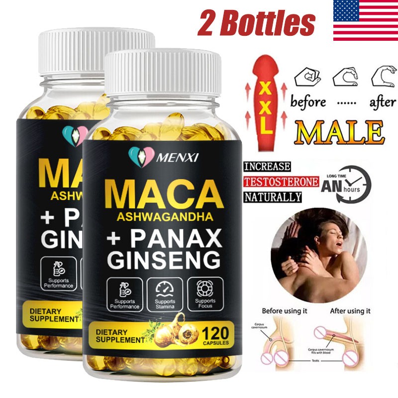 Organic Maca Root 240 Capsules 10000mg,Peruvian Maca Extract for Men & Women