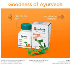 Himalaya HADJOD Natural Herbal For Bone & Joint Wellness – 60 Tablets