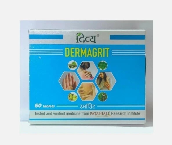 Divya Dermagrit 60 Tabs | Fast Shipping w682