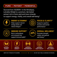 Lotnafee 100% Pure Himalayan Shilajit (Soft Resin)—Organic, Highly Potent, and