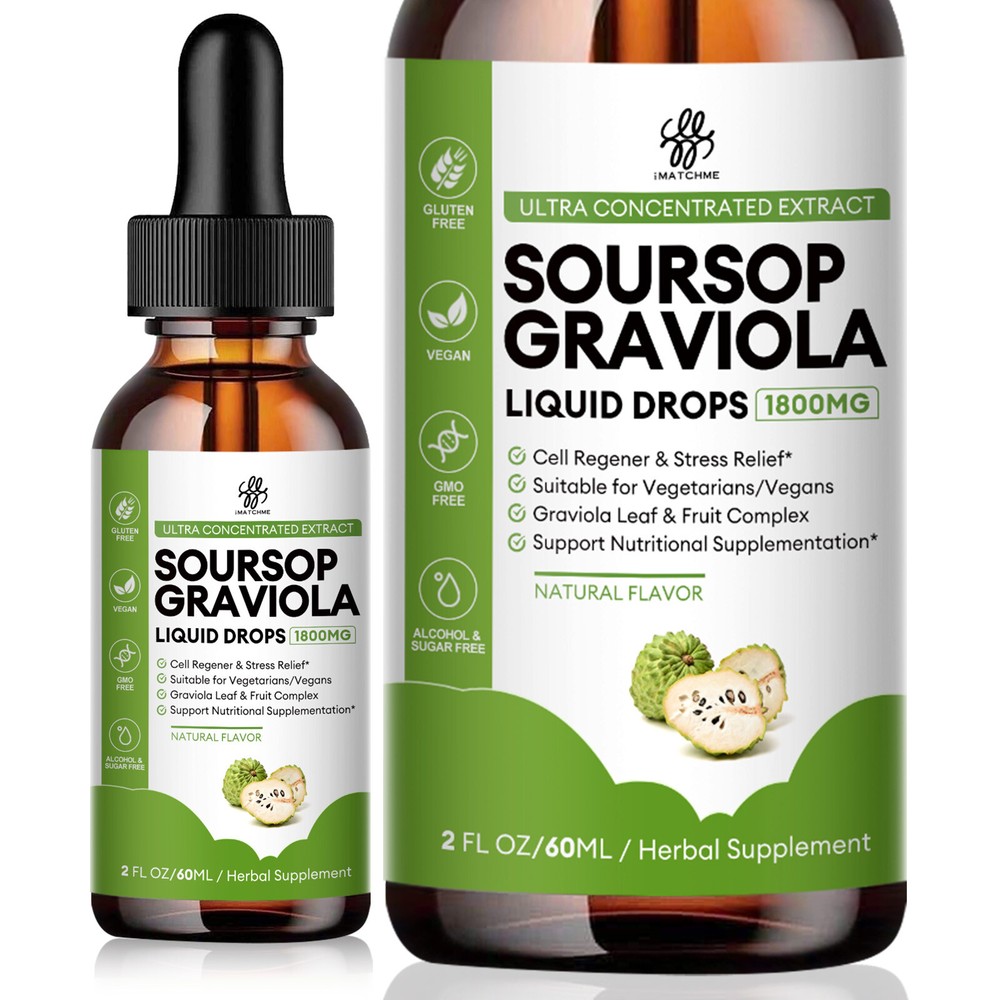 Soursop Graviola Liquid Drop for Cell Support & Regeneration, Immune System