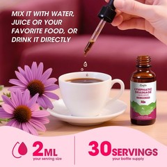 Lymphatic Drainage Supplements Drops for Immune, Lymph System Support, Cleans…