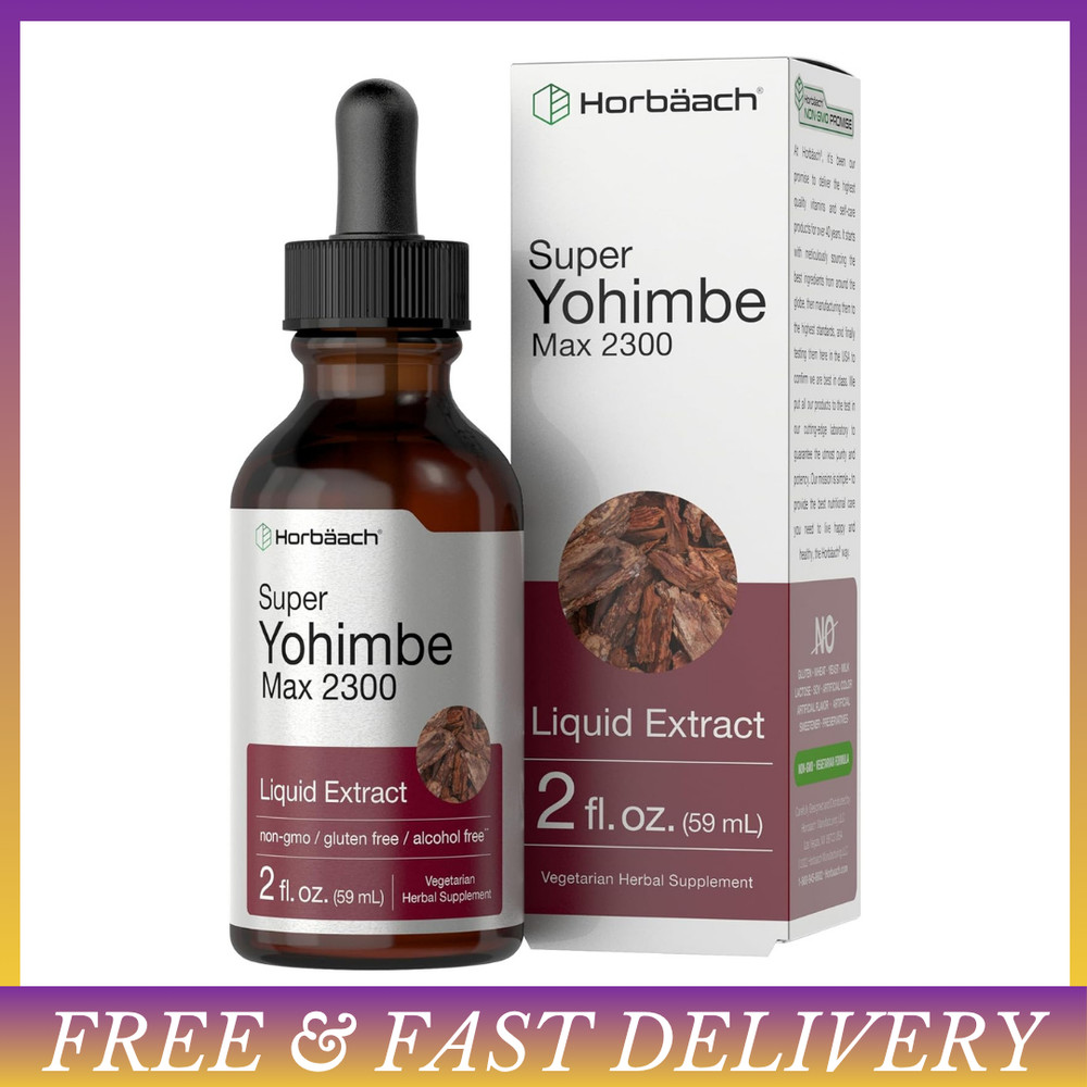 Horbaach Yohimbe Bark Extract 2300mg Men’s Health 2 Oz