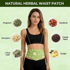 Plant-Based Botanical Patches with Mugwort & Ginger – 30 Patches Natural Herbal