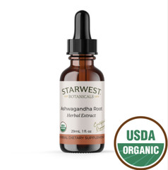 Organic Ashwagandha Extract Herbal Tincture w/ Dropper Free Shipping #1 Rated