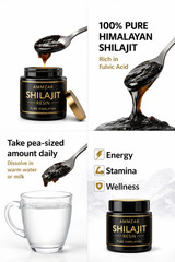 Pure Himalayan Shilajit Resin 10g – High Fulvic Acid Natural Energy Boost