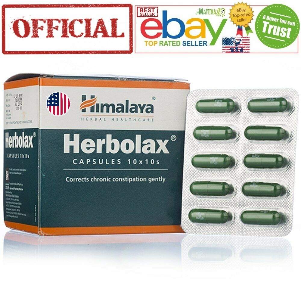 Herbolax Himalaya Exp.2026 OFFICIAL 2 BOX USA 200 Capsules CONSTIPATION Care